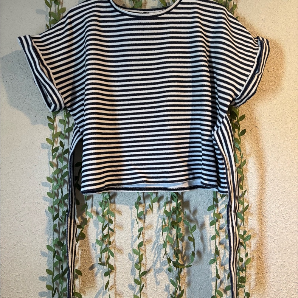 Women’s express Striped Dark Blue and White Women's Top